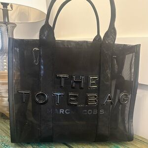 Marc Jacobs Black Mesh Tote Bag